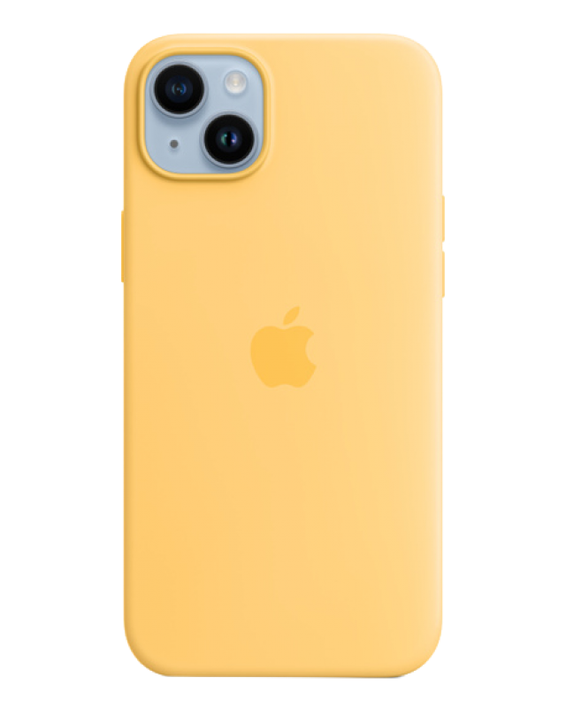 Чехол Apple iPhone 14 Plus Leather Case MagSafe No animation (Золотистая охра)
