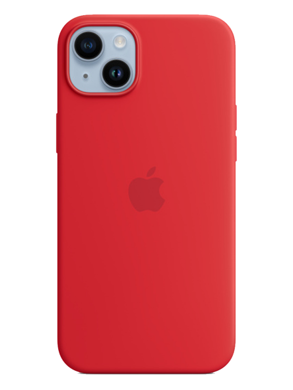 Накладка Apple iPhone 14 Plus Silicon Case MagSafe No Animation (Красный)