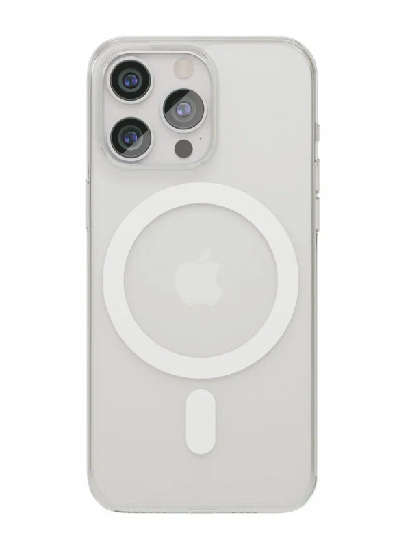 Чехол защитный "vlp" Crystal case с MagSafe для iPhone 15 Pro Max, прозрачный