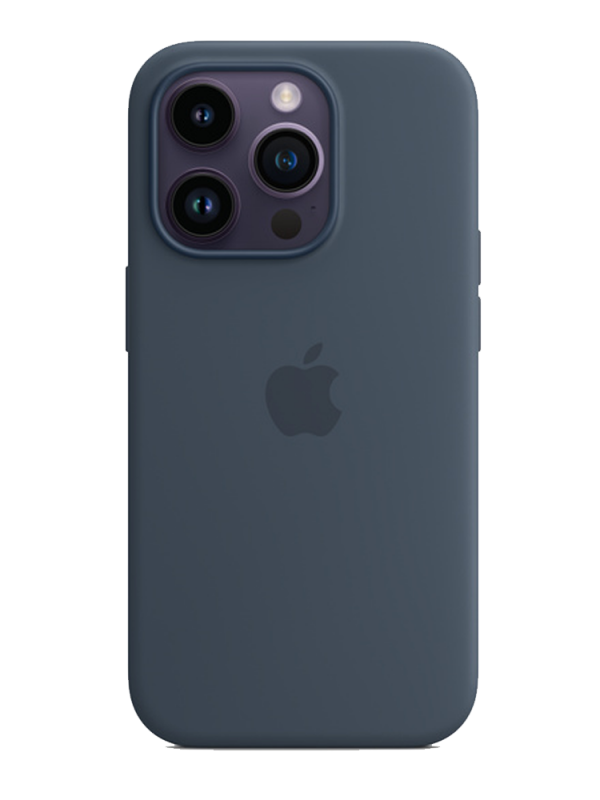 Накладка Apple iPhone 14 Pro Max Silicon Case MagSafe No Animation (Синий)