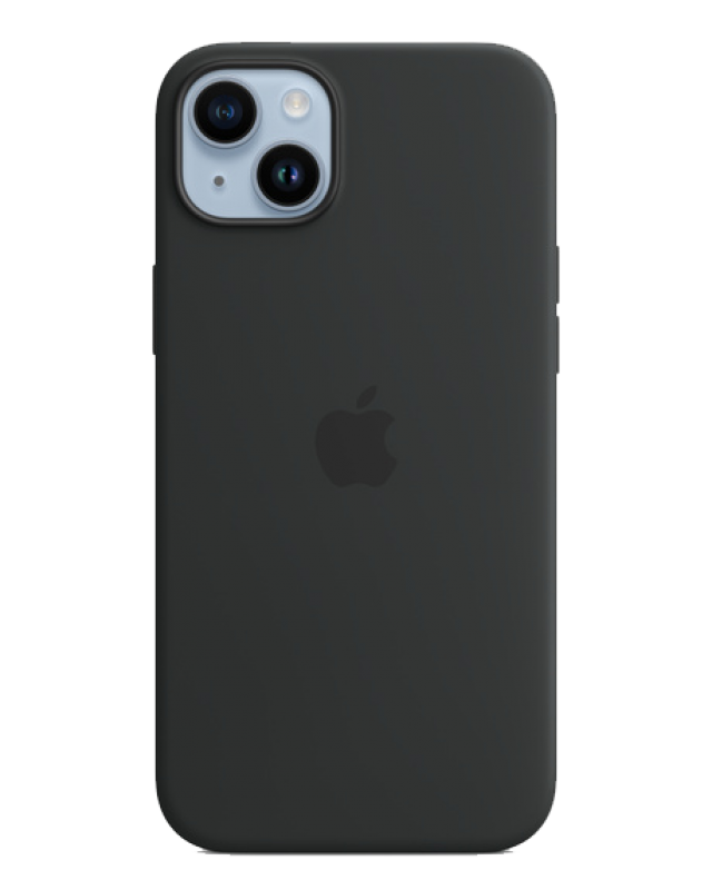 Накладка Apple iPhone 14 Plus Silicon Case (Копия, Блистер, Черный)