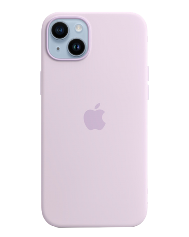 Чехол Apple iPhone 14 Leather Case MagSafe No animation (Сиреневая глициния)