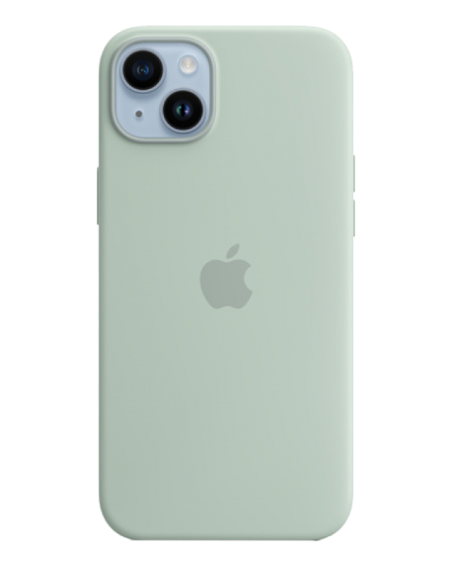 Накладка Apple iPhone 14 Plus Silicon Case MagSafe No Animation (Зелёный)