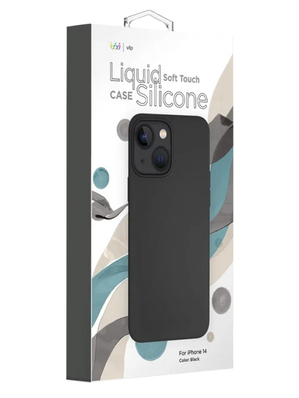 Чехол защитный "vlp" Silicone case для iPhone 14 Pro, темно-синий