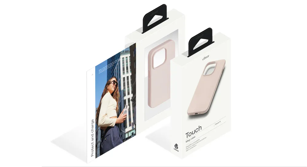 Чехол защитный uBear Touch Mag Case для iPhone 13 (Розовый)