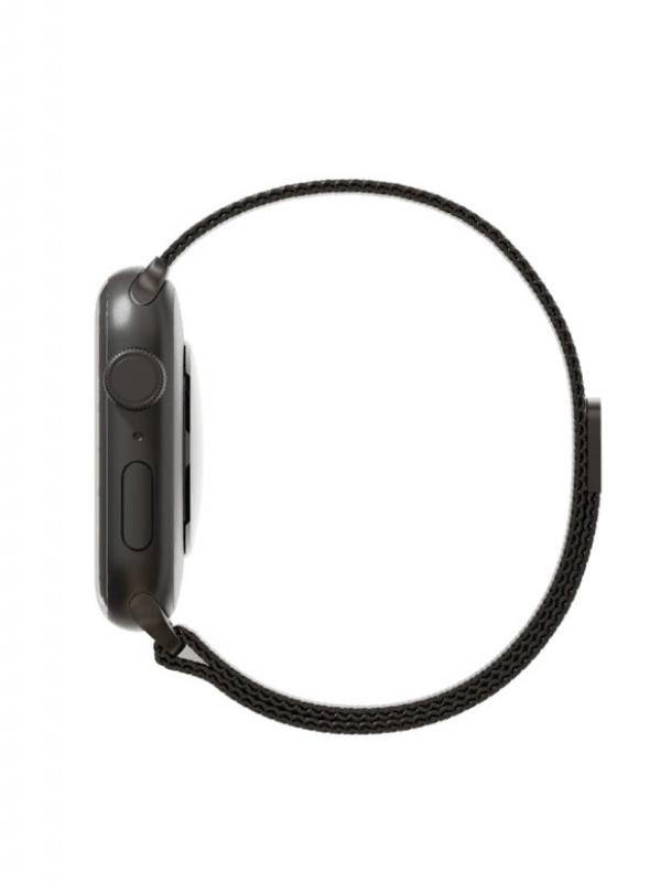 Ремешок из нержавеющей стали сетчатый "vlp" для Apple Watch 42/44/45, чёрный