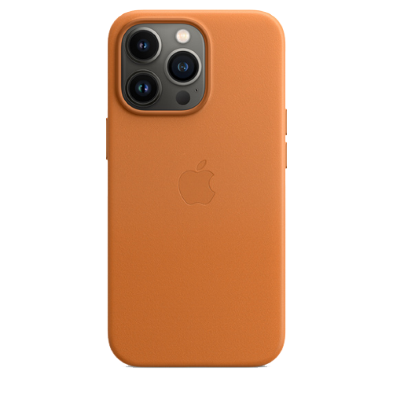 Чехол Apple iPhone 14 Pro Max Leather Case MagSafe No animation (Коричневый)