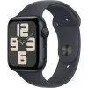 Apple Watch Series SE 2024 44mm Midnight Aluminum Case with Midnight Sport Band S/M